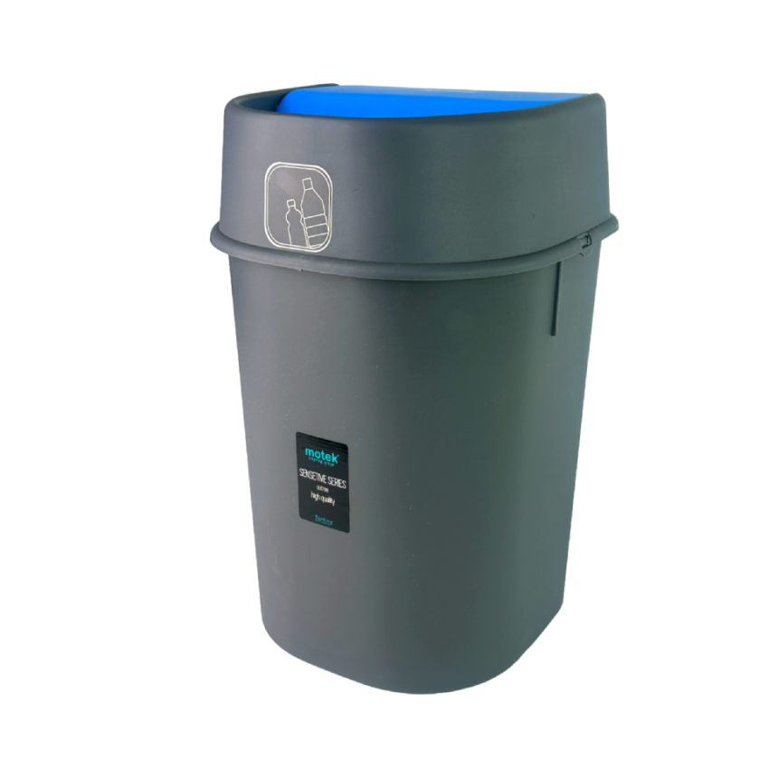Контейнер для сортировки мусора Motek для пластику 22 л 31,5х29х47,5 см Черно-синий (CRY-115M) - фото 5 Контейнер для сортировки мусора Motek для пластику 22 л 31,5х29х47,5 см Черно-синий (CRY-115M) - фото 5