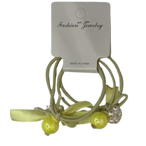 Резинки для волос Stenson WW02480 2 шт. Yellow (13925667)