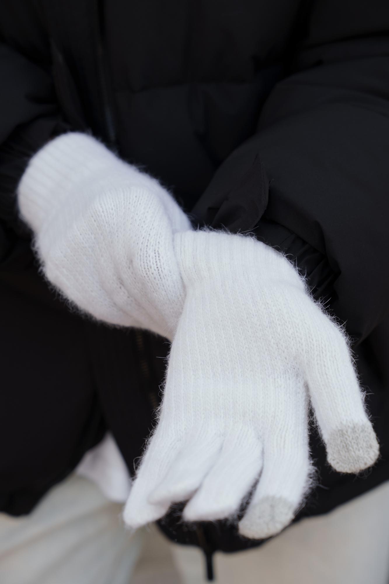 Рукавиці зимові сенсорні Without Brand Morgan 5-73 White (8055886) - фото 7