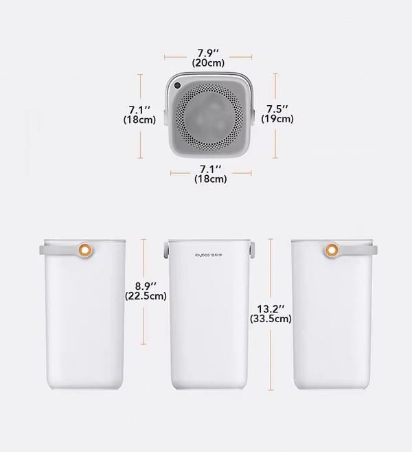 Ведро Joybos для сухого и влажного мусора многофункциональное (JBS-LJT-N31-JWT) - фото 2