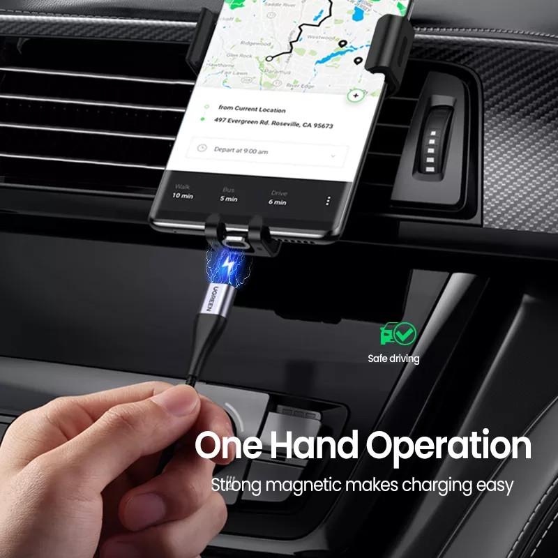 Кабель магнітний Ugreen USB-Lightning 100 см (25397395) - фото 4 Кабель магнітний Ugreen USB-Lightning 100 см (25397395) - фото 4