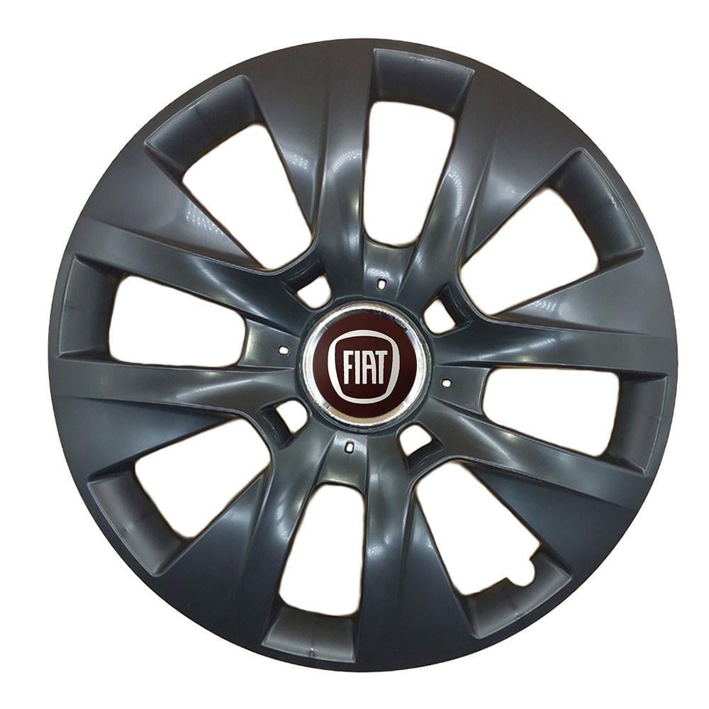 Комплект колпаков SJS R15 для Fiat 334 4 шт. Черный (107252)