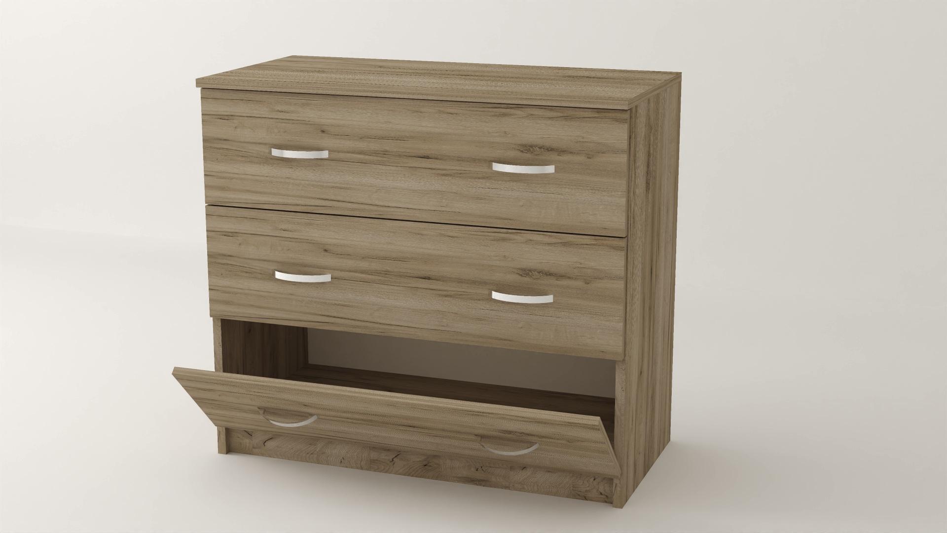 Комод Алекса ВК-24 85х50х73 см Дуб крафт серый (61319)