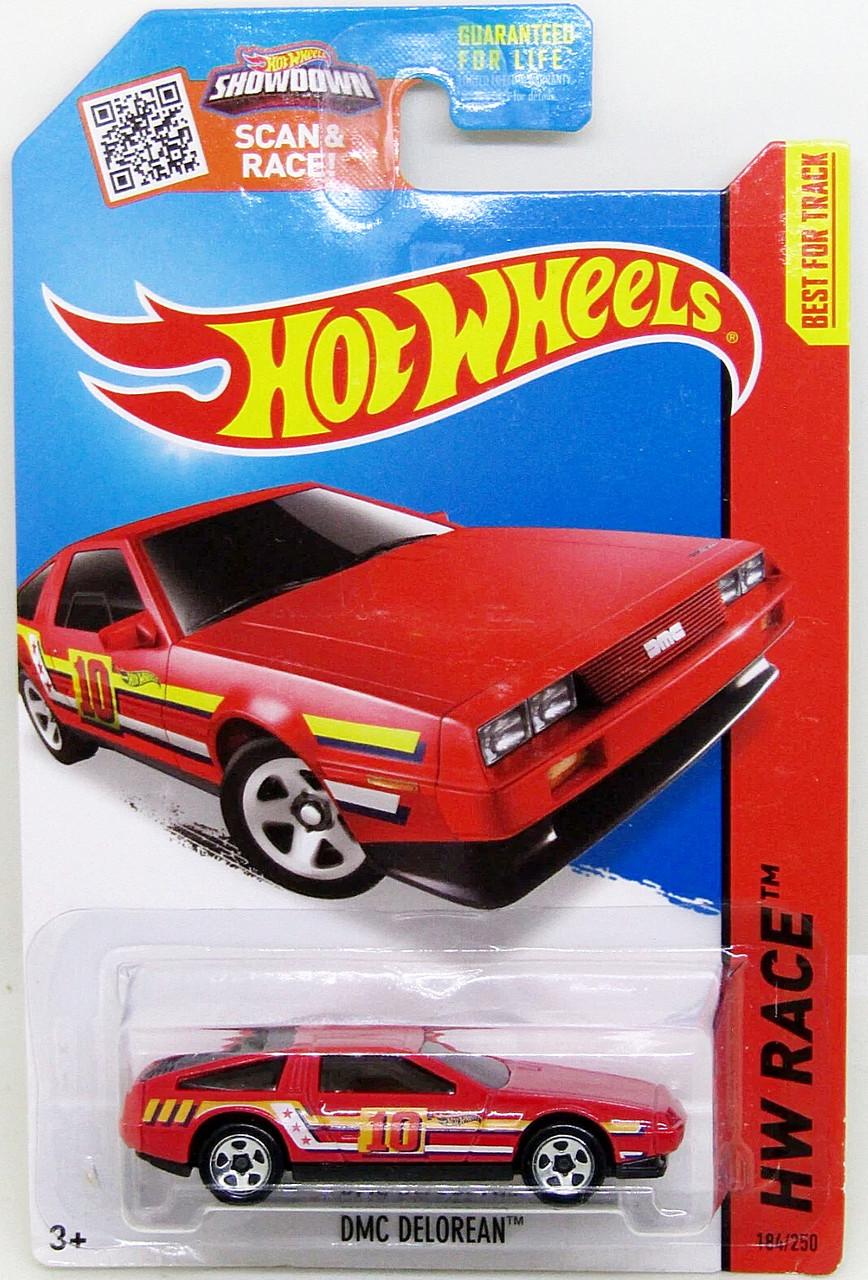 Игрушечная машинка Hot Wheels DMC DeLorean 2015 Race Track Aces №184 (CFH80) - фото 1