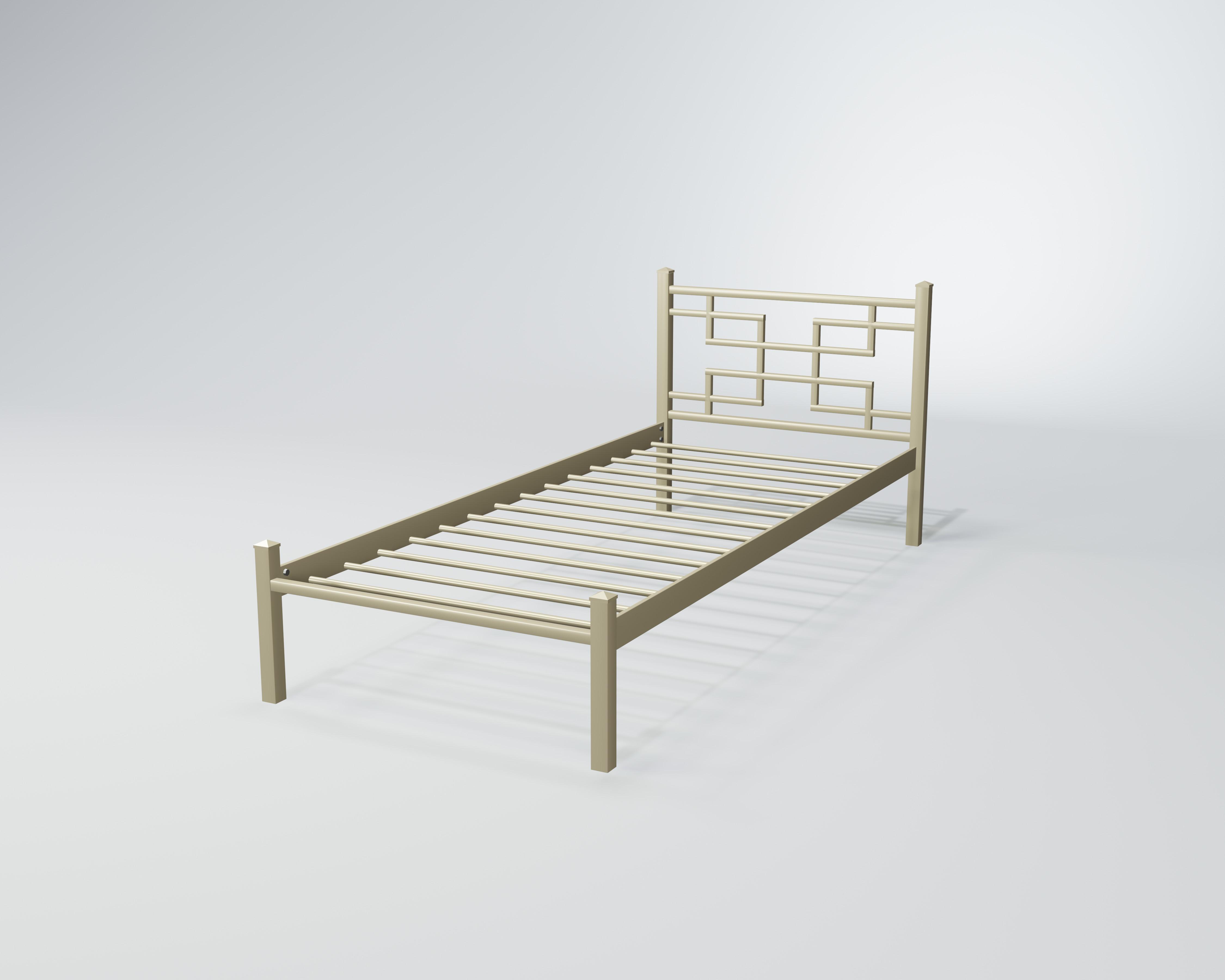 Кровать металлическая Фавор Мини 80x200 см Бежевый