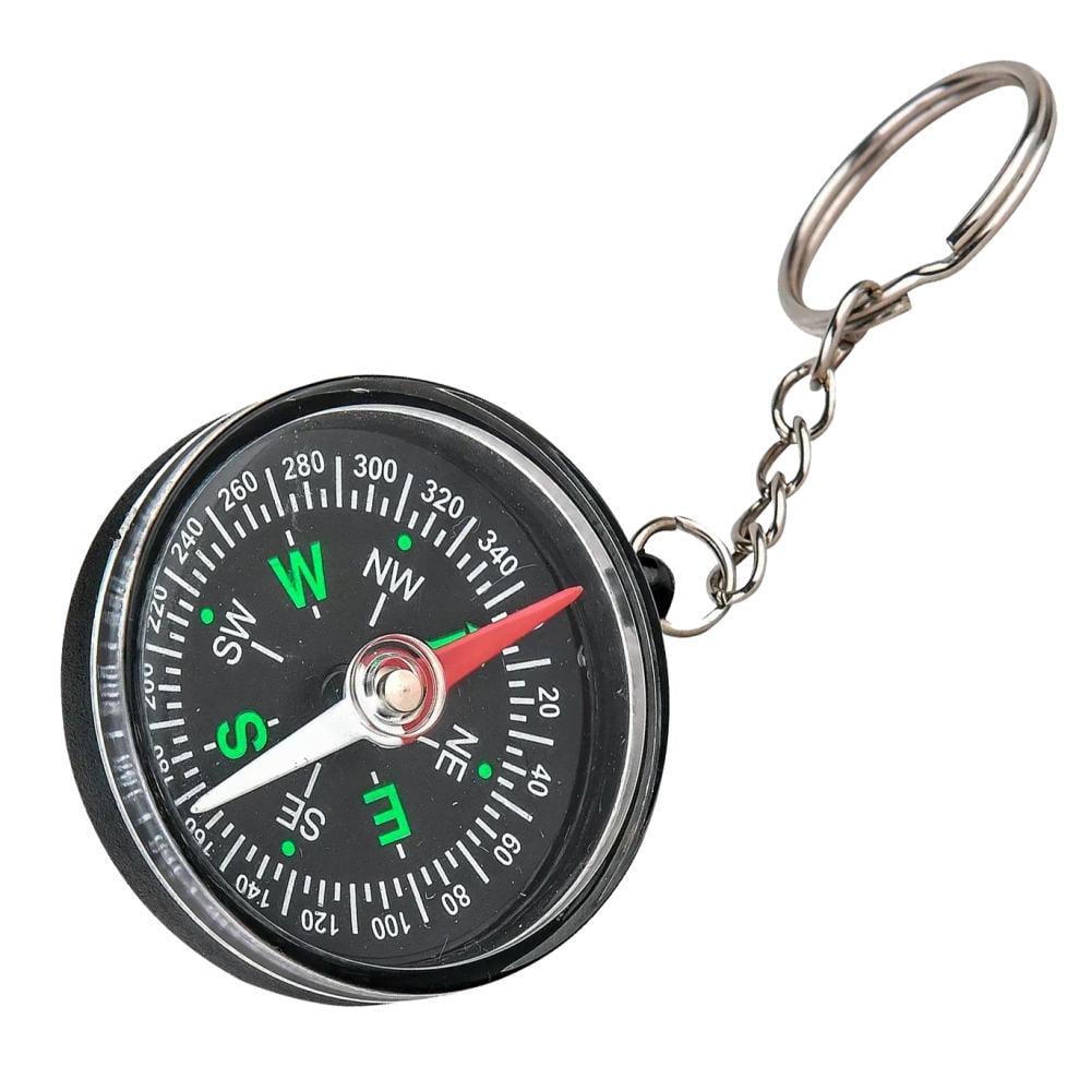 Компас туристический с брелком C-40-1 магнитный 4 см Черный (29466188)