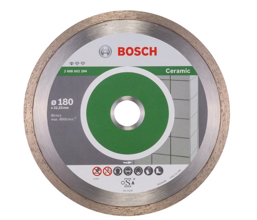 Алмазный диск PF Ceramic Bosch отрезной по керамике 180х22,23 мм (21690)