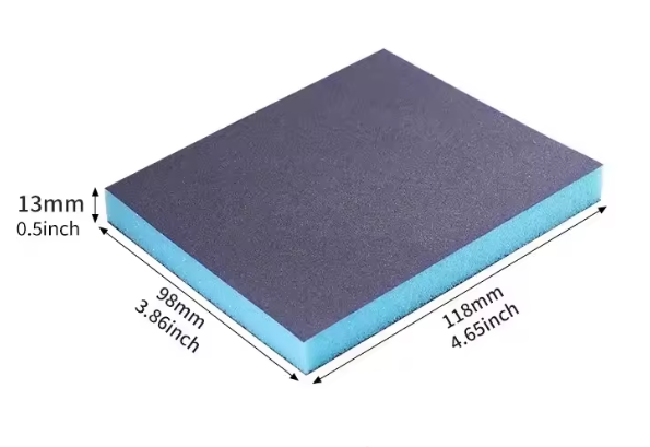 Губка шліфувальна 60-320 Grit для мокрого та сухого шліфування металу та дерева 6 шт. 120x96x13 мм (01e3eb3e) - фото 2