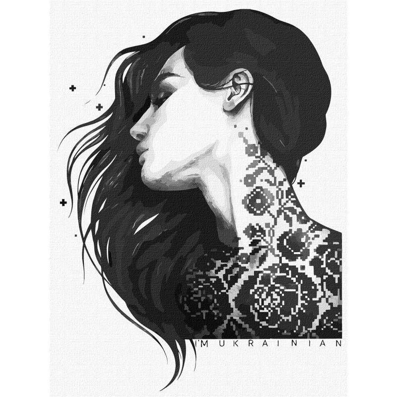 Картина за номерами Ideyka Я-українка KHO4952 30x40 см (RLT25580)