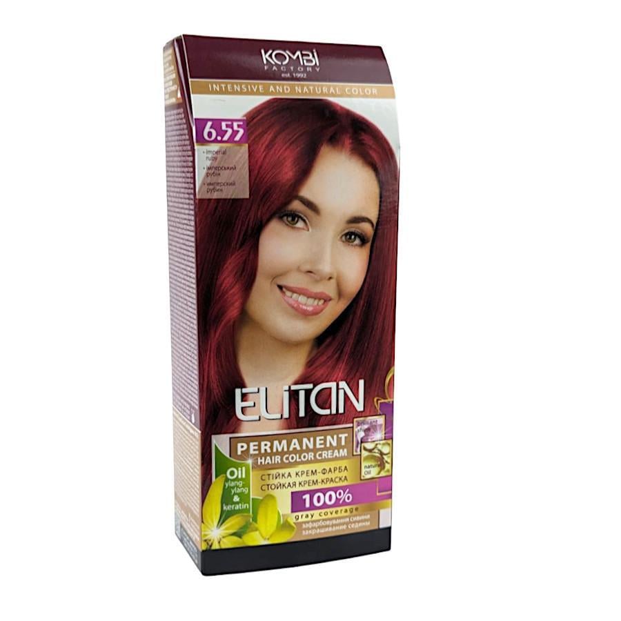 Крем-краска для волос стойкая ELITAN intensive and natural color 6-55 Имперский рубин (2186589729) Крем-краска для волос стойкая ELITAN intensive and natural color 6-55 Имперский рубин (2186589729)
