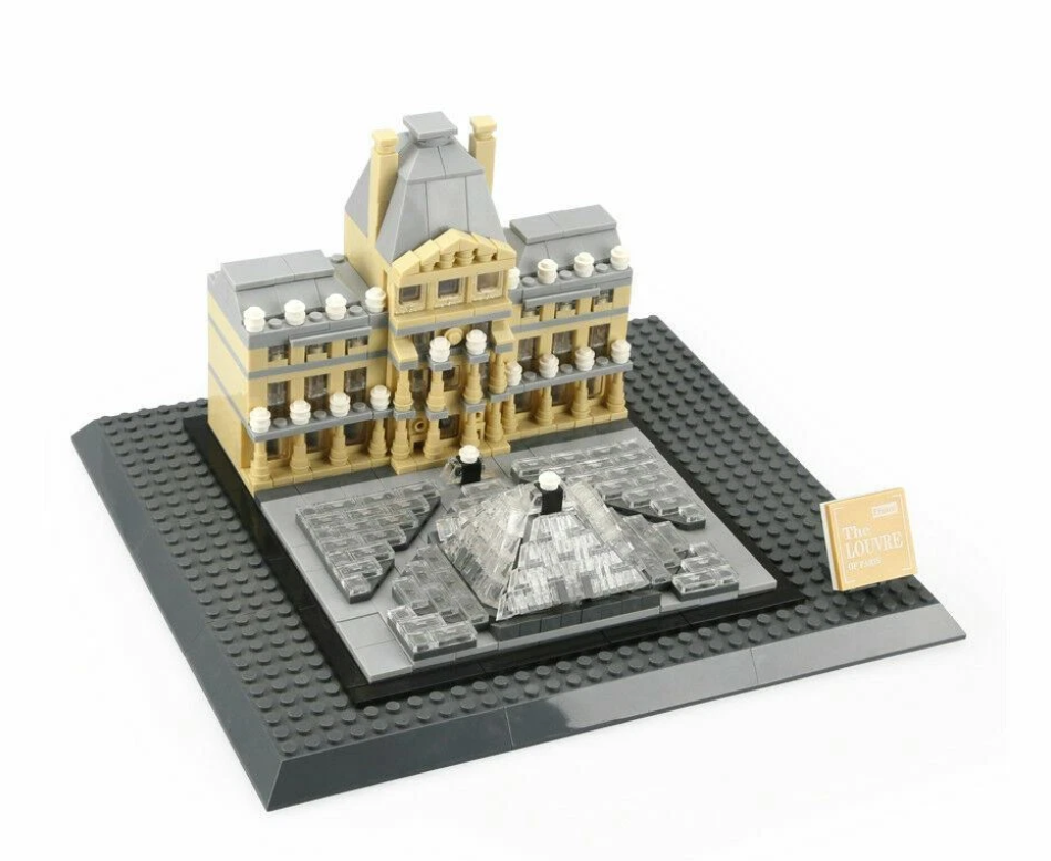 Конструктор 3Д WANGE Архитектура Музей Лувр 4213 The Louvre Of Paris Париж-Франция 3D 785 деталей - фото 5 Конструктор 3Д WANGE Архитектура Музей Лувр 4213 The Louvre Of Paris Париж-Франция 3D 785 деталей - фото 5