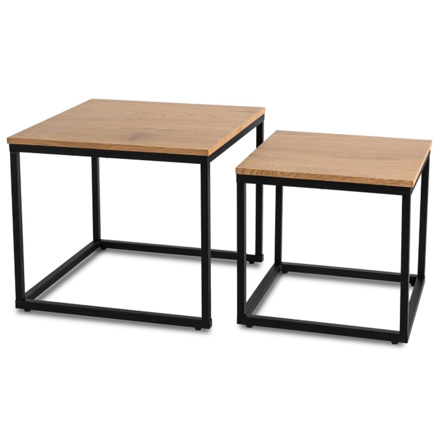 Комплект журнальных столов Mebel Elite CARMI 2 шт. Дуб золотой (ME.CARMI/DZ/CZ/L) - фото 1 Комплект журнальных столов Mebel Elite CARMI 2 шт. Дуб золотой (ME.CARMI/DZ/CZ/L) - фото 1