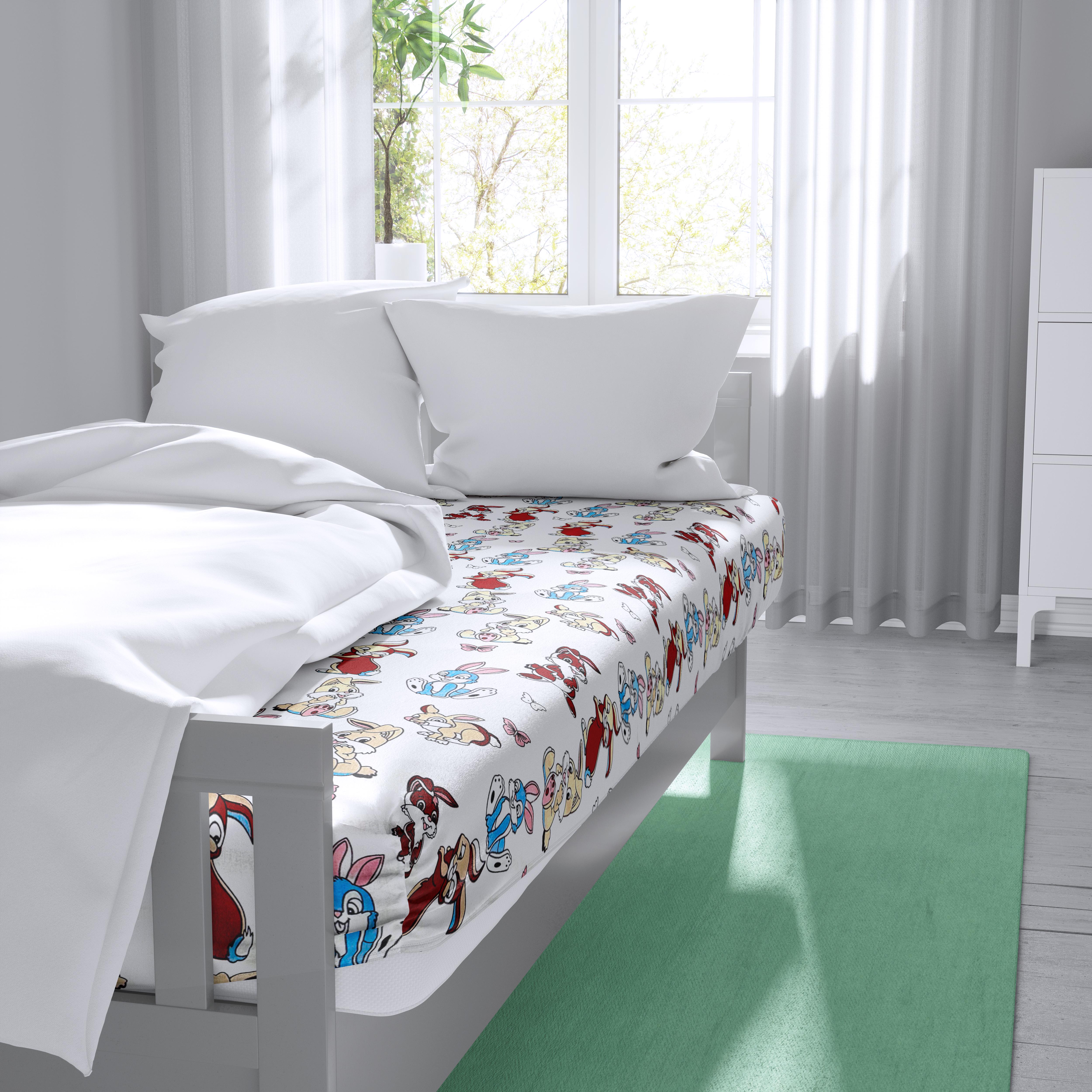 Простынь Bunny на резинке бязь 180х200 см (G-0803/180x200)