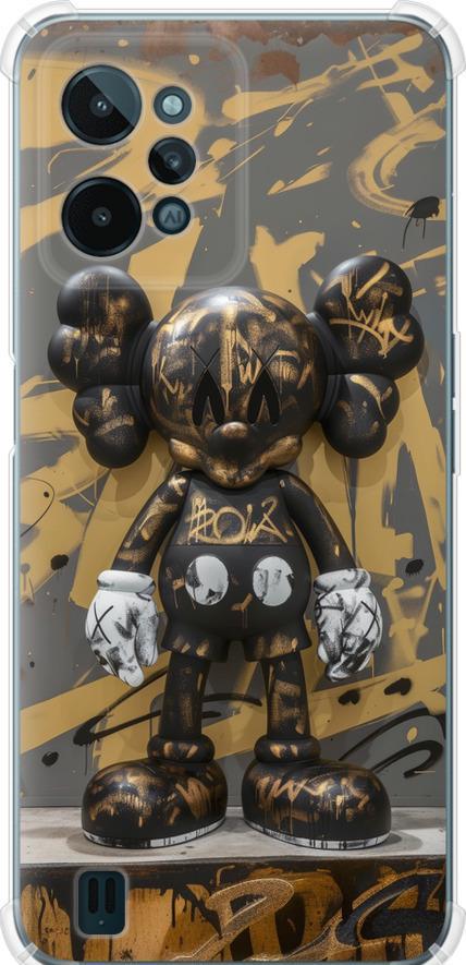 Чехол на Realme C31 Bronze kaws (6097sp-2593-42517)