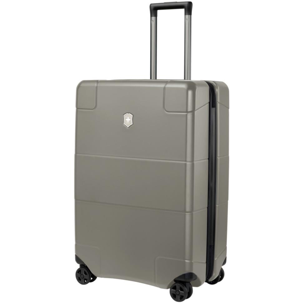 Чемодан Victorinox Lexicon Medium Titanium 73 л с TSA и чехлом для костюма Серый (Vt602106)