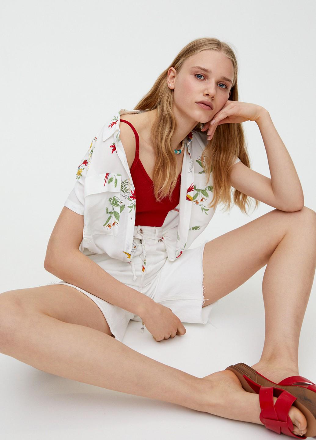 Майка женская Pull&Bear M Красный (9230800b50) - фото 5