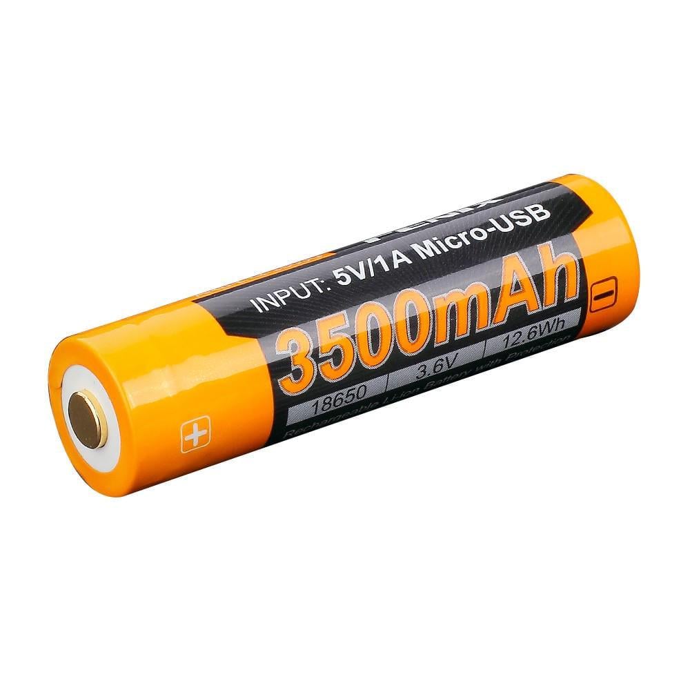 Акумулятор 18650 Fenix 3500 mah micro usb зарядка