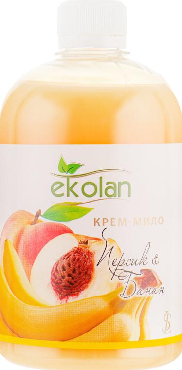 Крем-мыло жидкое Ekolan Персик & Банан запаска 500 г (18093)
