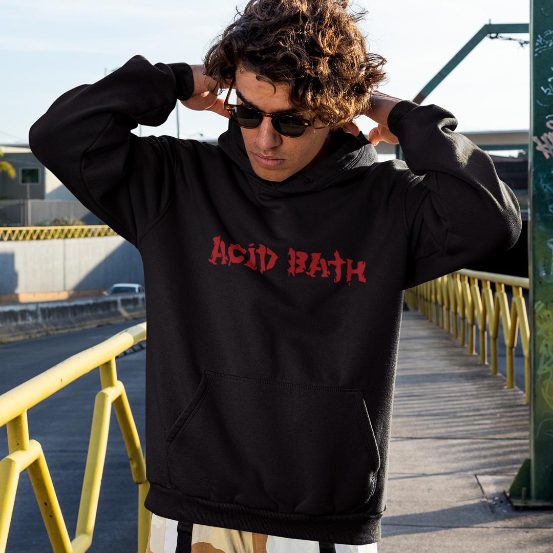 Худі флісовий унісекс Acid Bath Alligator XL Чорний (0000015311)