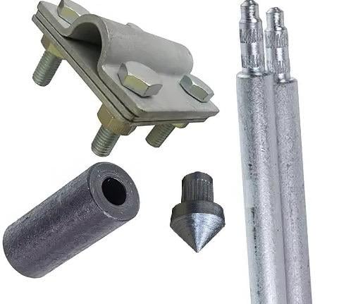 Комплект заземления Hrom из горячеоцинкованной стали безмуфтовый штыревой d 20 мм 3 м (865477777)