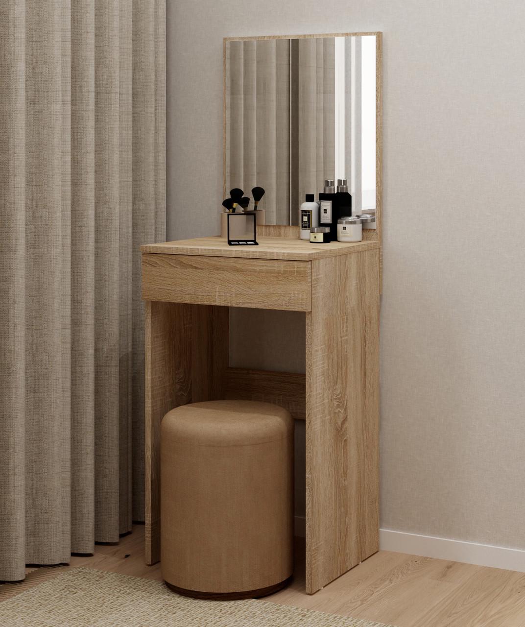 Туалетний столик ТС-4 із дзеркалом та висувним ящиком ДСП Сонома (28918318)