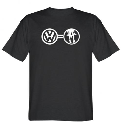Футболка мужская "Фольксваген це..." XS Черный (15749640-2-193817-XS)