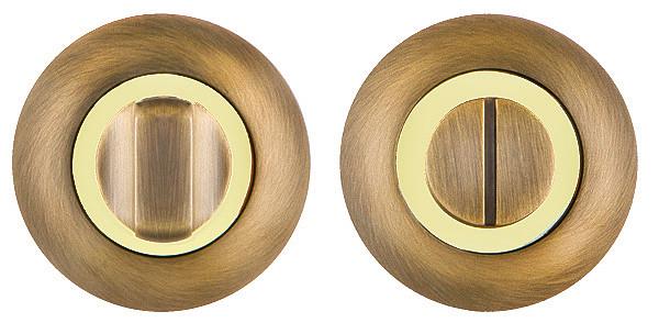 Ручка поворотная Fuaro BK6 RM AB/GP-7 Бронзовый /Золото