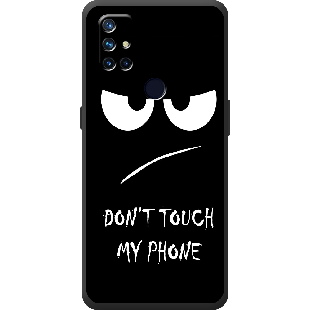 Чехол BoxFace OnePlus Nord N10 Don't Touch my Phone Черный силикон (43633-up535-44515)