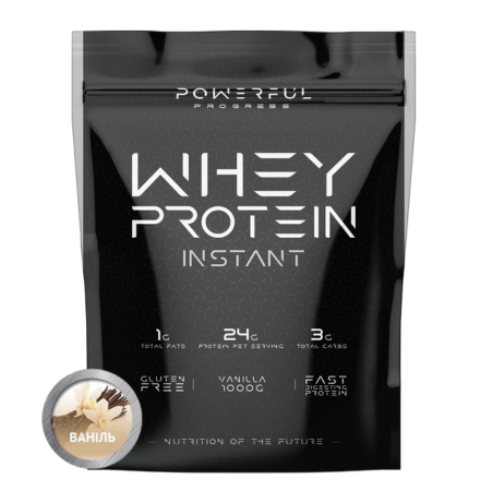 Протеїн сироватковий Powerful Progress 100% Whey Protein Instant Ванілі 1000 г (14540506) - фото 1