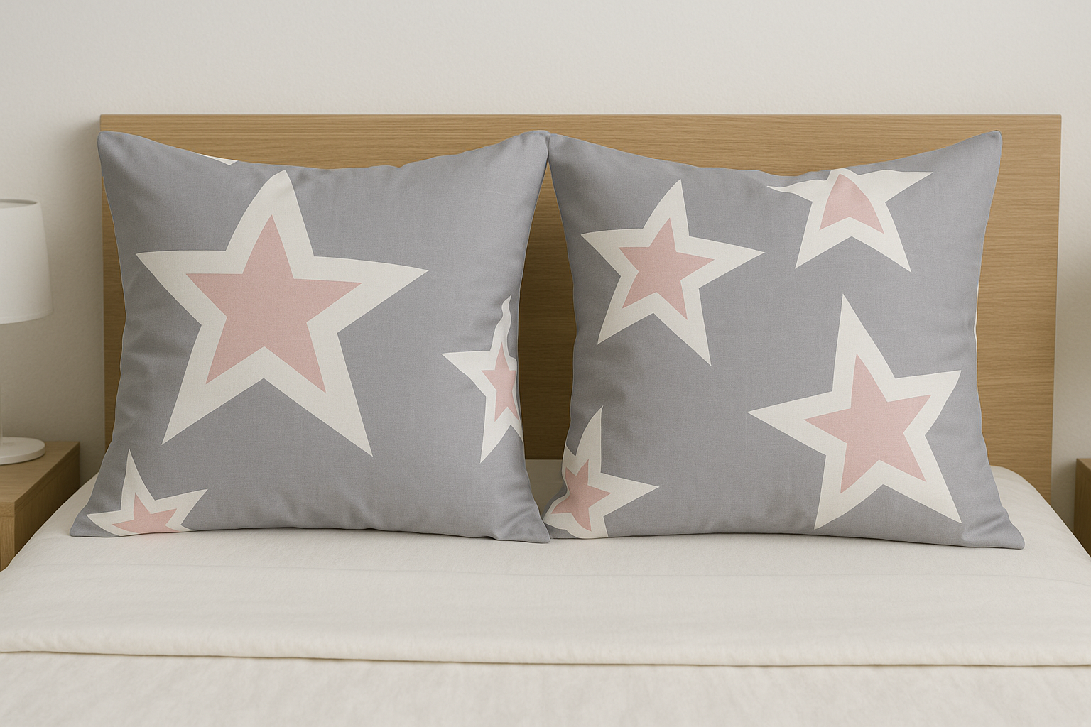 Наволочки Stars on Grey из бязи 70х70 см 2 шт. (G-2505SG/x70)