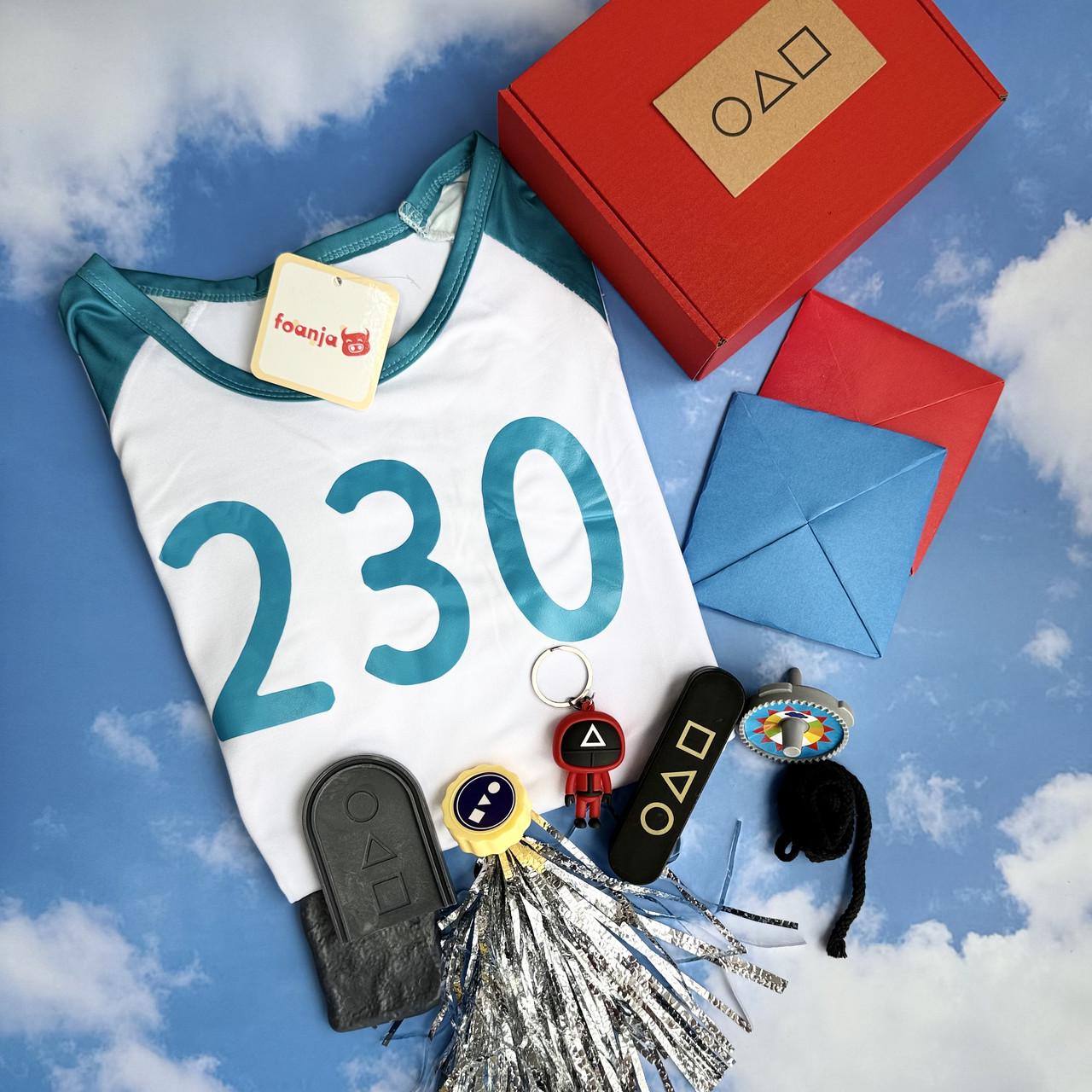 Подарунковий набір Гра в Кальмара футболка/брелок/ігри (2548545018)