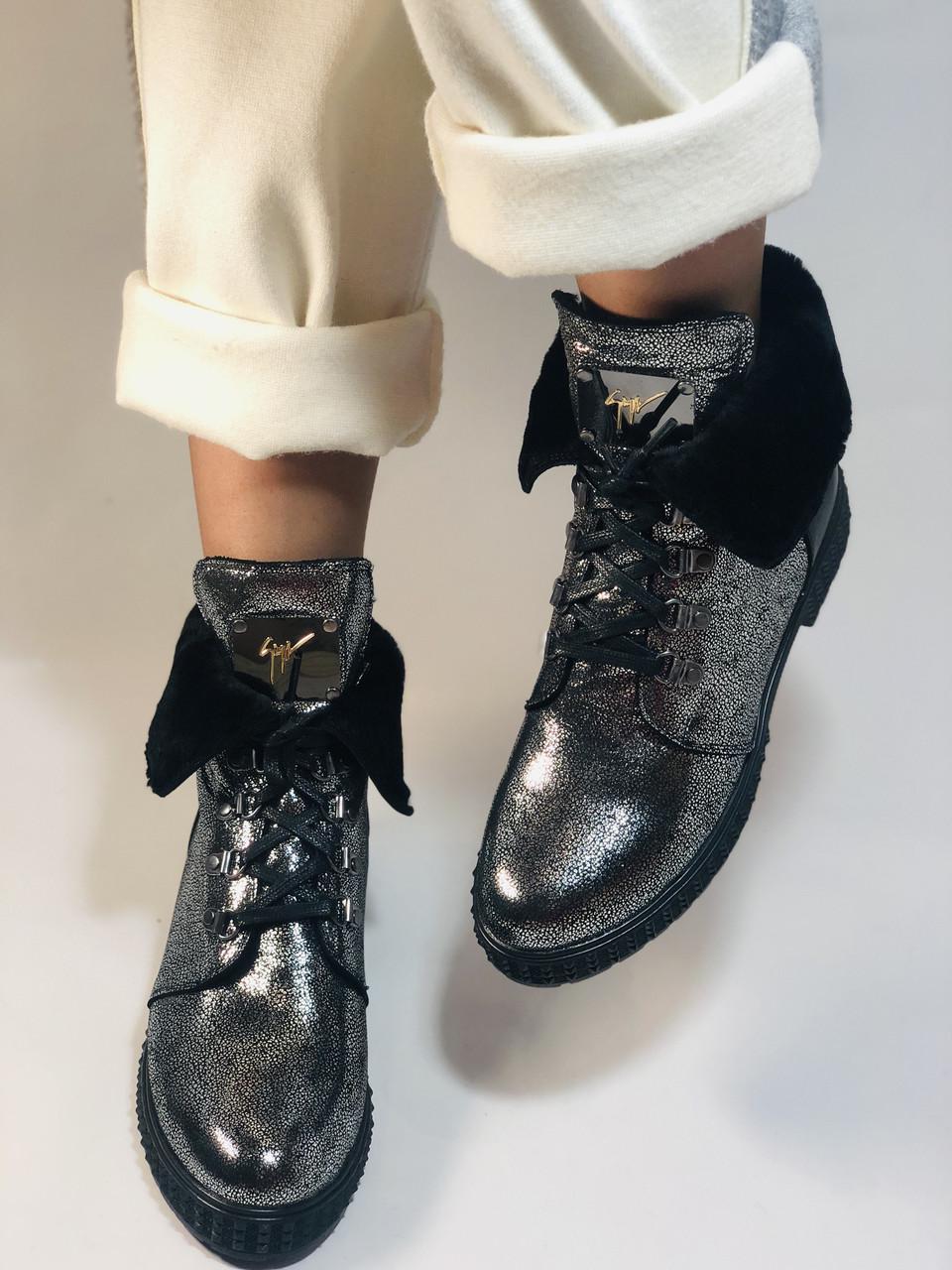 Ботинки женские зимние Trio р. 36 23.5 см Серебристый (2381) - фото 8