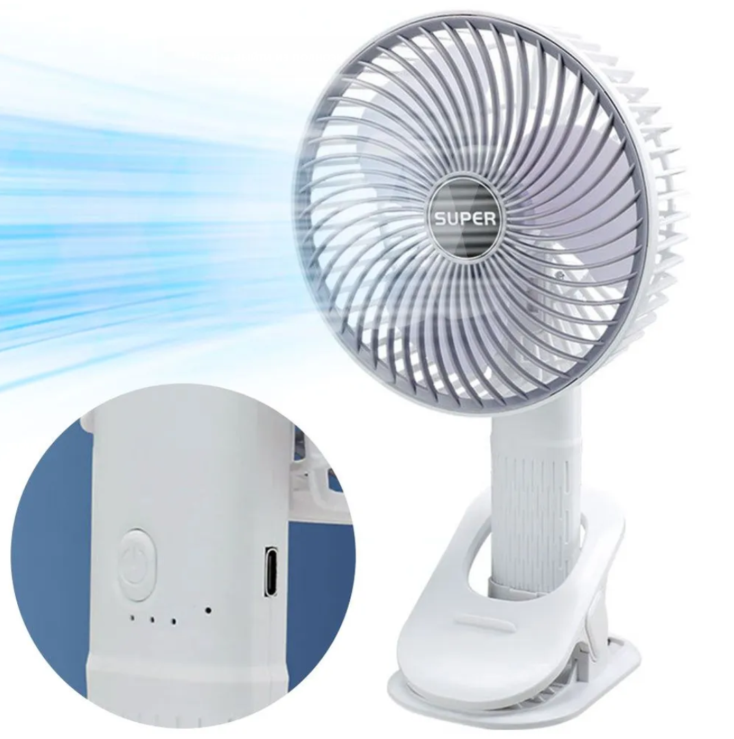 Вентилятор акумуляторний clip+mobile stand з прищепкою і USB зарядкою Білий (VNA10034) - фото 19 Вентилятор акумуляторний clip+mobile stand з прищепкою і USB зарядкою Білий (VNA10034) - фото 19