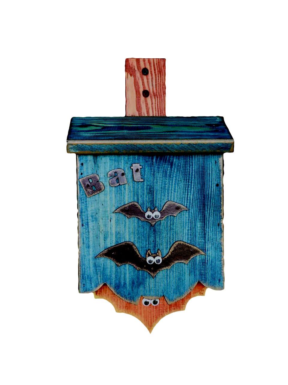 Дом для летучих мышей Сибелла подвесной 30х20х6,5 см Темно-Синий - фото 2 Дом для летучих мышей Сибелла подвесной 30х20х6,5 см Темно-Синий - фото 2