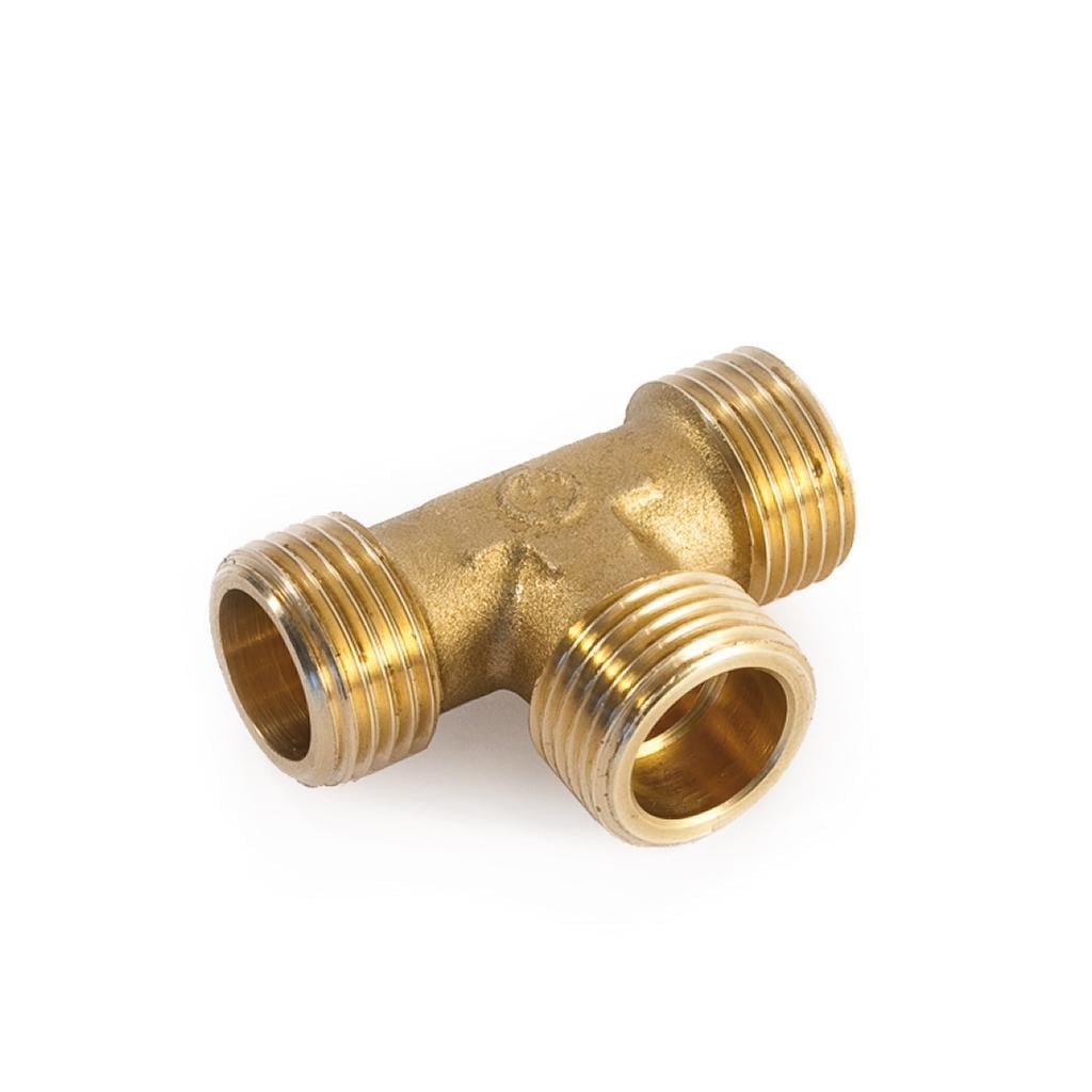Тройник наружная резьба General Fittings 1/2" латунь (2700.10)