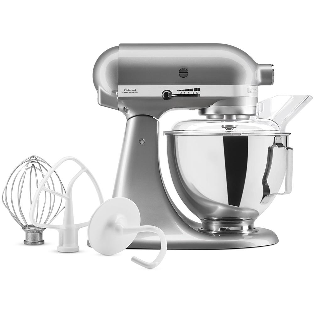 Миксер планетарный KitchenAid Artisan 4,3 л с откидным блоком Хром (5KSM95PSEMC) - фото 4