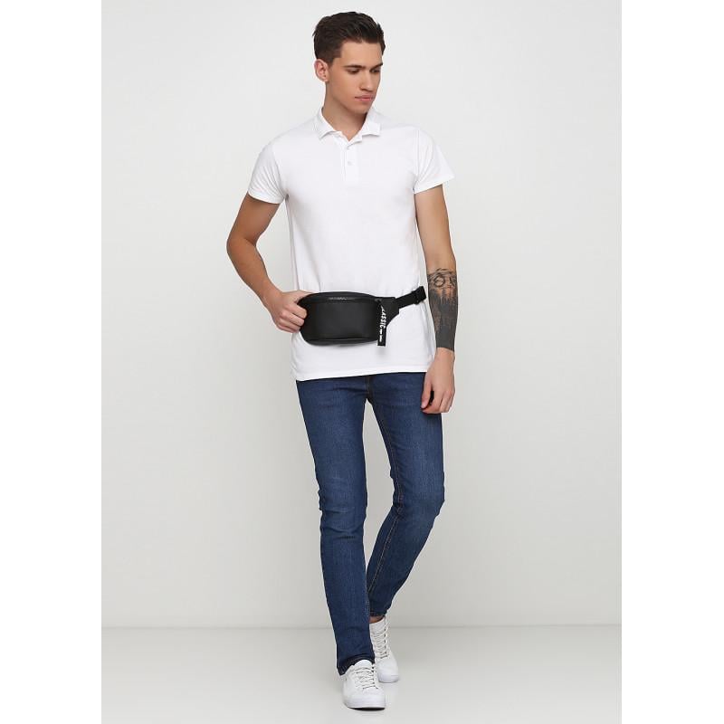 Сумка бананка на пояс Sambag Tirso MSHm с лентой 31x12x5 см Черный - фото 2 Сумка бананка на пояс Sambag Tirso MSHm с лентой 31x12x5 см Черный - фото 2