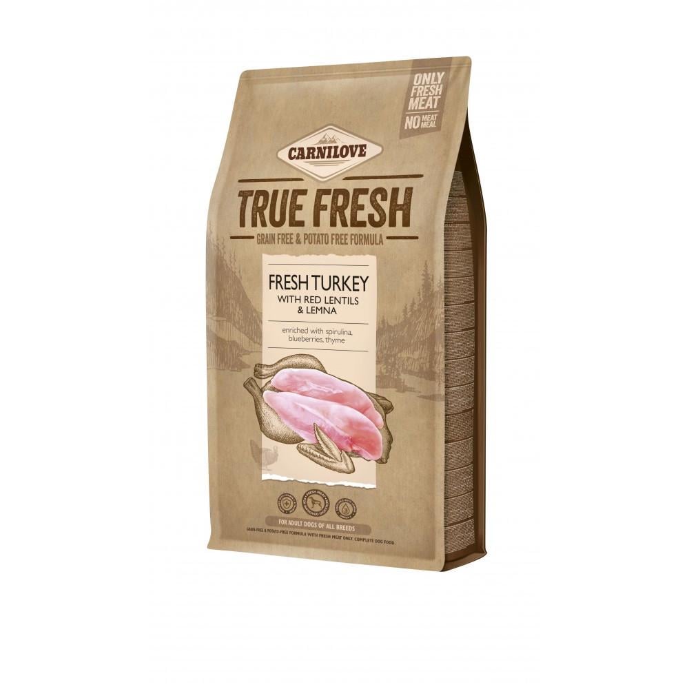 Сухой корм Carnilove True Fresh для взрослых собак всех пород с индейкой 4 кг