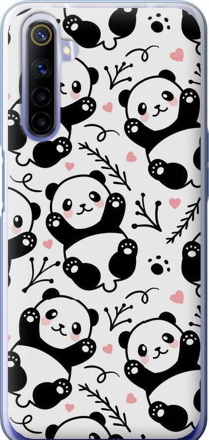 Чехол на Realme 6 Панды (4318t-1913-42517)