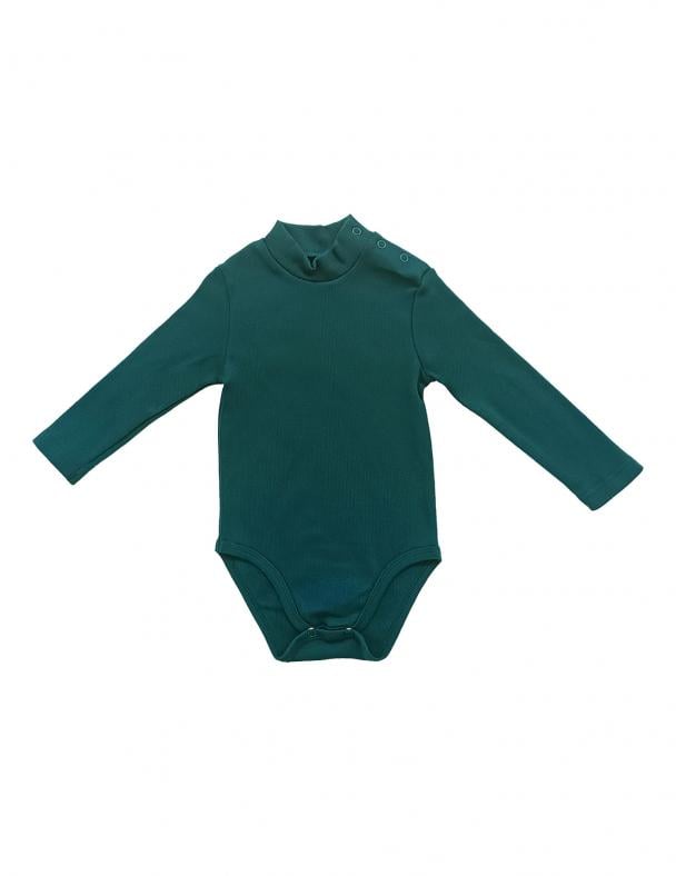 Боди-гольф для мальчика Smil Кашкорс с начесом 68 см Зеленый (102775)