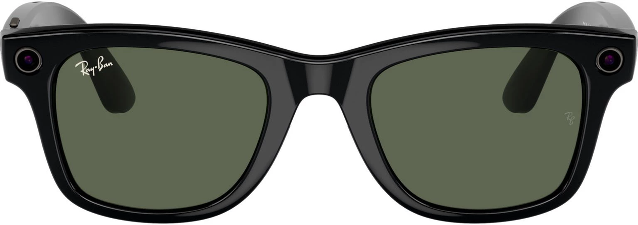 Смарт-очки Ray-Ban Meta Wayfarer Shiny Black Frame Green Lenses RW4006 601/71 50-22 - фото 4