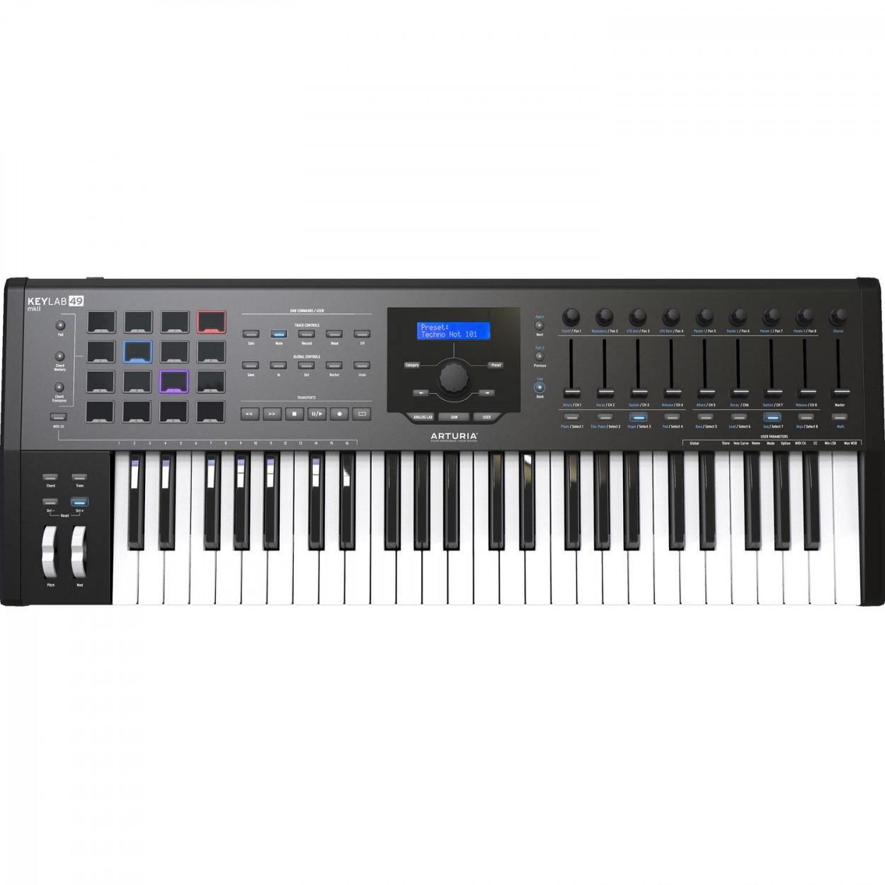 Клавиатура MIDI Arturia KeyLab 49 MkII Black Edition (15207621) Клавиатура MIDI Arturia KeyLab 49 MkII Black Edition (15207621)
