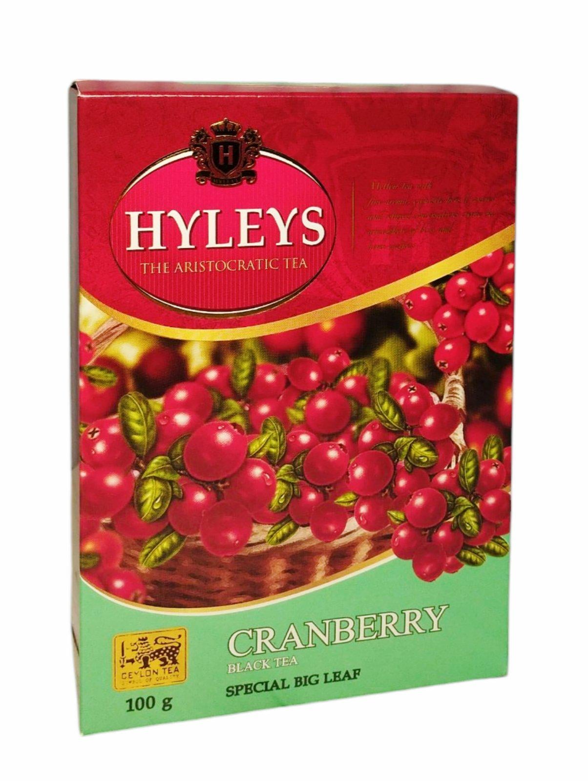 Чай черный Hyleys цельностовый с кусочками клюквы 100 г (60274)