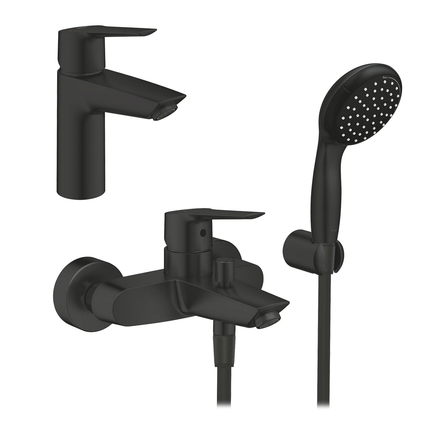Набор смесителей для ванны Grohe QuickFix Start UA303301SQ CV032757 Черный (195806)