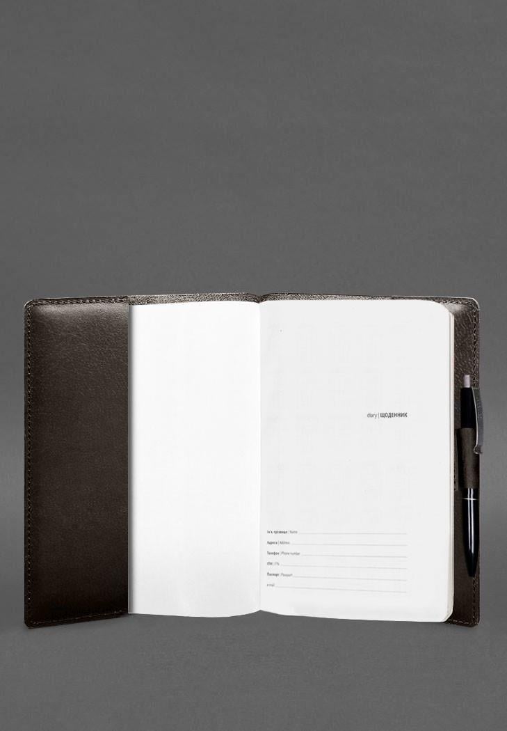 Блокнот кожаный А5 Софт-бук 9.3 Коричневый (A-028012) - фото 3