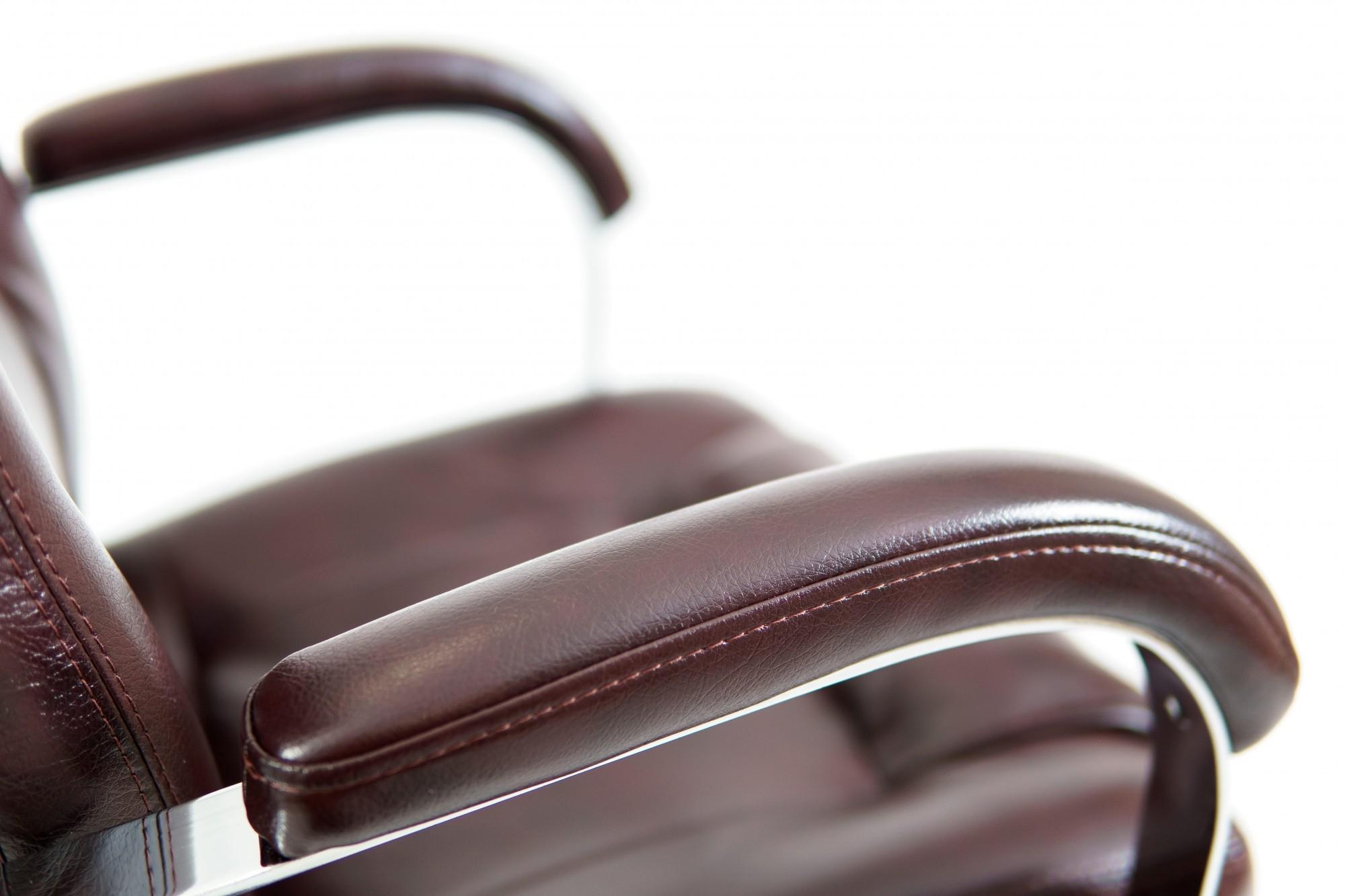 Кресло офисное компьютерное Alberto Титан Firenze Хром М3 MultiBlock Коричневый - фото 4 Кресло офисное компьютерное Alberto Титан Firenze Хром М3 MultiBlock Коричневый - фото 4