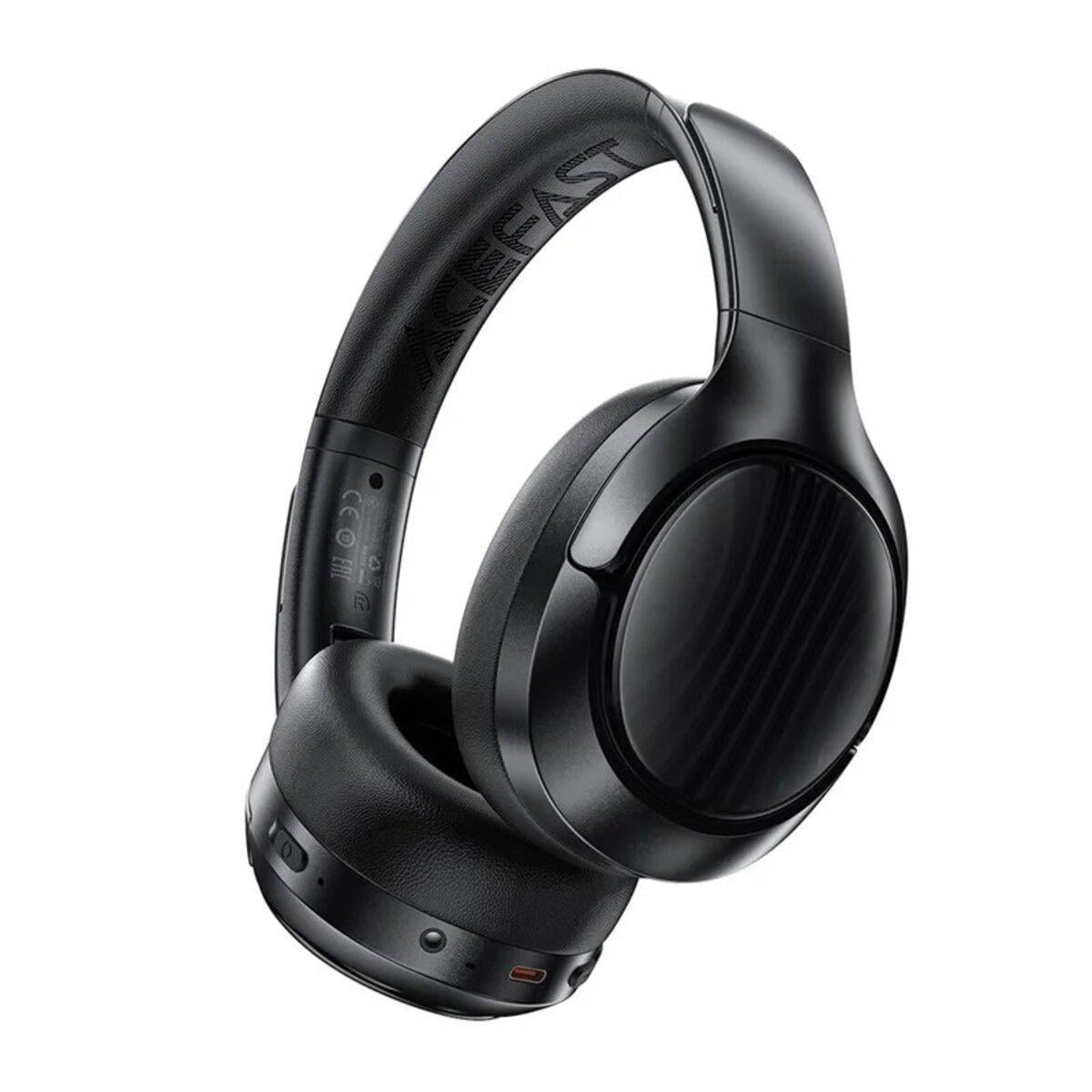 Наушники беспроводные Acefast H5 BT5.3 Active Noise Canceling Wireless Headset 500 mAh Black (6974316284277)