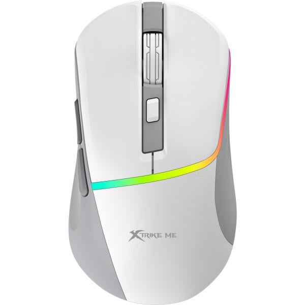 Мышь игровая XTRIKE ME GM-322 с 6 кнопками 7200 DPI с RGB-подсветкой и кабелем 1,5 м Белый (GM-322WH)
