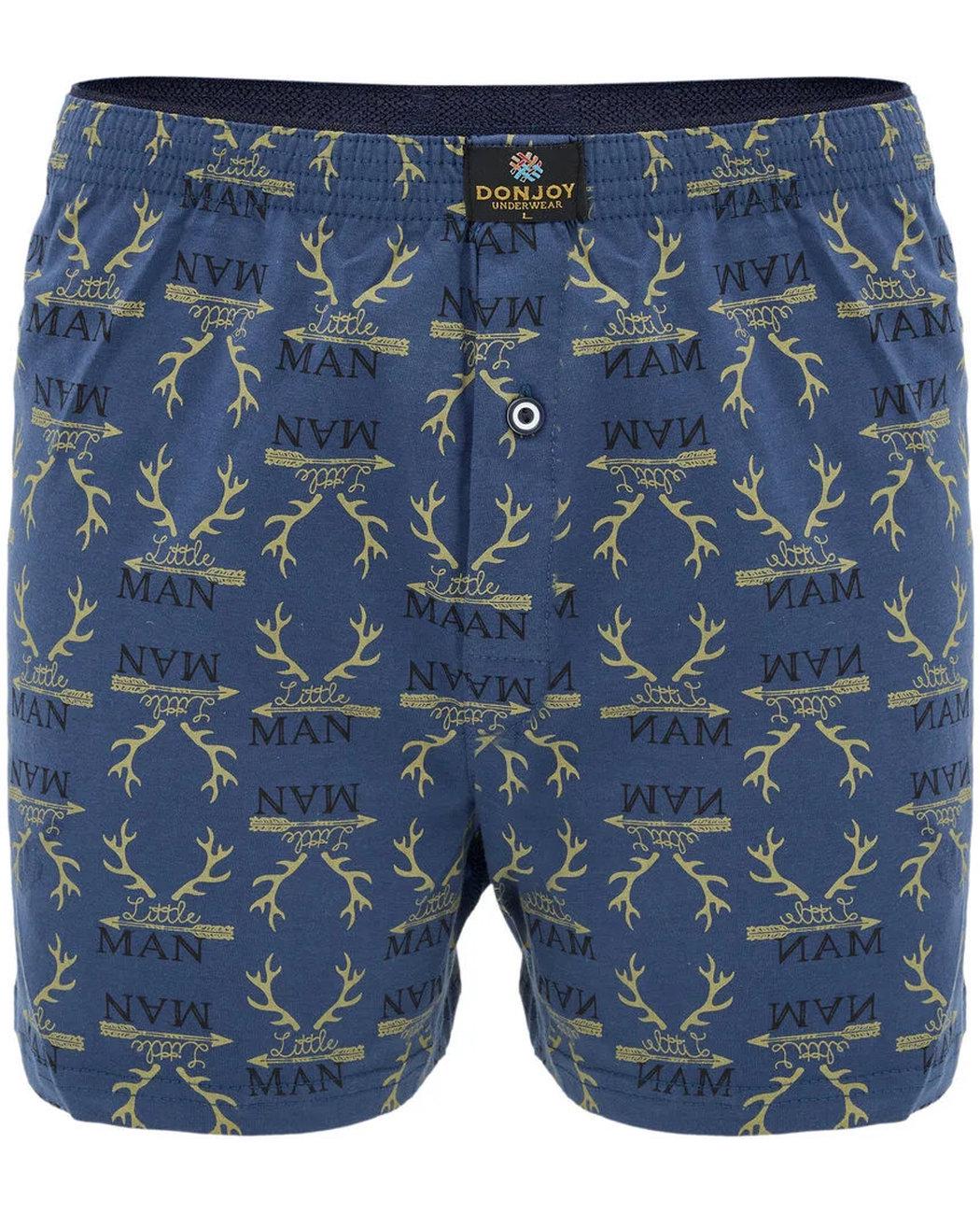 Трусы-шорты мужские семейные DonJoy DJ101.BLDEER Олень L Синий (8969419048302)