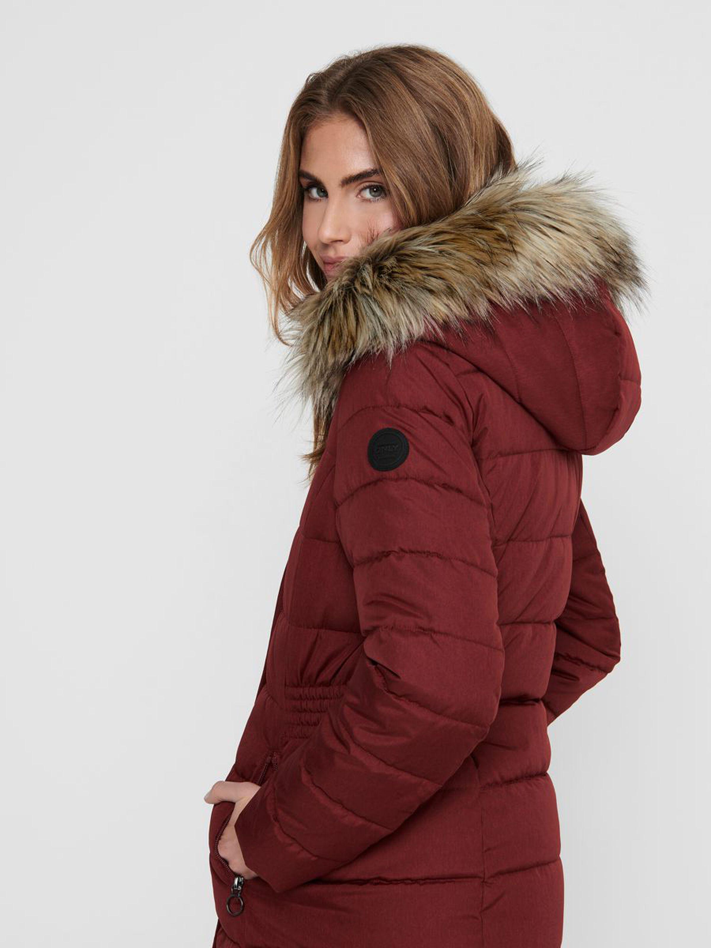 Куртка женская Only 15205636 M Бордовый - фото 4 Куртка женская Only 15205636 M Бордовый - фото 4